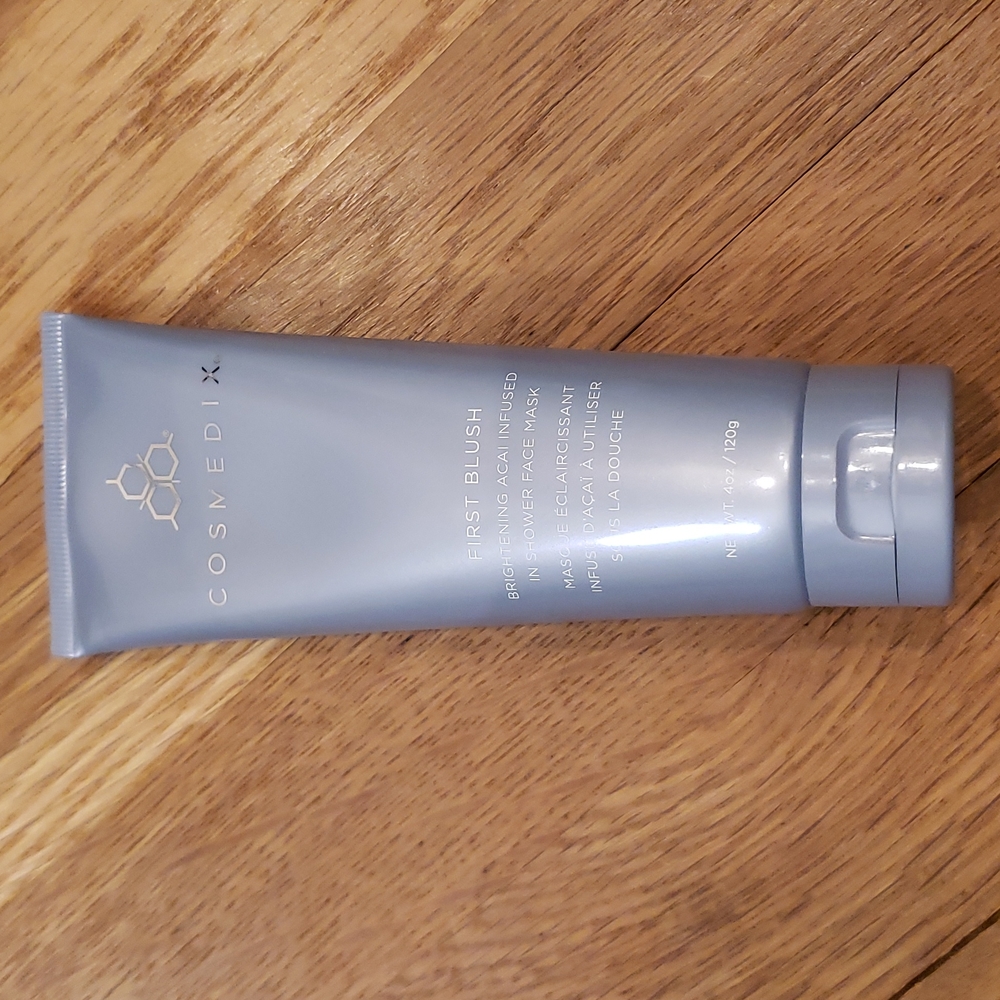 Cosmedix First Blush Brightening Acai Infused in Shower Face Mask 4oz New/Sealed